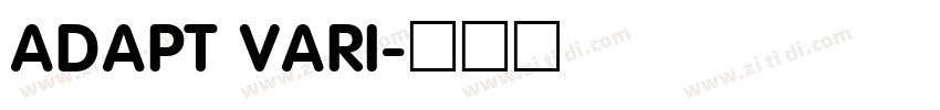 ADAPT VARI字体转换